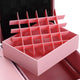 TheLAShop Rolling Makeup Station with Slide Drawers Detachable Pink Image