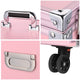 TheLAShop Rolling Makeup Station with Slide Drawers Detachable Pink Image