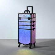 TheLAShop Rolling Makeup Case - Mermaid, Rococo, CoyoteButtes, ForgetMeNot Image