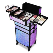 TheLAShop Rolling Makeup Case - Mermaid, Rococo, CoyoteButtes, ForgetMeNot Image