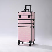 TheLAShop Art Deco Rolling Cosmetology Makeup Artist Case with 4-Section Image