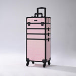 TheLAShop Art Deco Rolling Cosmetology Makeup Artist Case with 4-Section Image