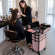 TheLAShop Art Deco Rolling Cosmetology Makeup Artist Case with 4-Section Image