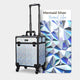 TheLAShop Pro Rolling Makeup Case Cosmetology Case, Mermaid Silver Image