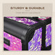 TheLAShop Makeup Train Case with Mirror - Mermaid, Rococo, CoyoteButtes, ForgetMeNot, Art Deco Image