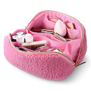 TheLAShop Large Cosmetic Bag Brush Holder with Compartments
