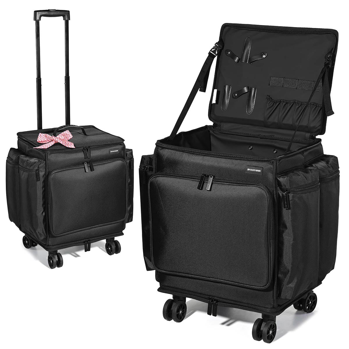 D*N様 HELLOS Beetle TARP black カラー ポールセット TheLAShop Rolling Hairstylist Travel Bag 1680D Nylon Tools Organizer