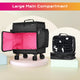 TheLAShop Rolling Makeup Case with Nail Polish Organizer (96-Bottles) Image
