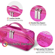 TheLAShop Waterproof Makeup Bag Organizer Glitter Brush Holder Image