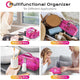 TheLAShop Waterproof Makeup Bag Organizer Glitter Brush Holder Image