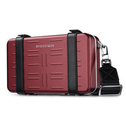 TheLAShop Luxury Aluminum Crossbody Bag Case Gift for Her/Him, Red Image