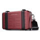 TheLAShop Luxury Aluminum Crossbody Bag Case Gift for Her/Him, Red Image