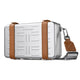 TheLAShop Luxury Aluminum Crossbody Bag Case Gift for Her/Him, Silver Image