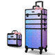 TheLAShop Rolling Makeup Case Set(2) - Mermaid, Rococo, CoyoteButtes, ForgetMeNot, Art Deco, Mermaid Purple Image