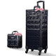 TheLAShop Rolling Makeup Case Set(2) - Mermaid, Rococo, CoyoteButtes, ForgetMeNot, Art Deco, Mermaid Black Image