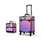 TheLAShop Pro Rolling Makeup Case Set(2) - Mermaid, RCC, CTB, FMN, AD, Mermaid Pink Image