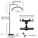 TheLAShop 28" Dimmable Eyelash Arc Floor Lamp for Facial, Nail, Tattoo Image