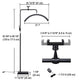 TheLAShop 28" Dimmable Eyelash Arc Floor Lamp for Facial, Nail, Tattoo Image