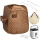 TheLAShop Folding Portable Sauna Tent Personal Steam SPA Brown 2L Image