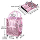 TheLAShop Large Rolling Tote Bag for Event Planner, Teacher, Artist Image