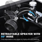 TheLAShop Shampoo Basin Bowl w/ Sprayer Faucet Neck Rest Hair Trap Image