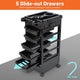 TheLAShop 5-Drawer Color Tray for Hair Salon Trolley Cart on Wheels Image