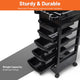 TheLAShop 5-Drawer Color Tray for Hair Salon Trolley Cart on Wheels Image