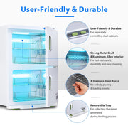 TheLAShop 46L 2-Room 2in1 Towel Warmer Cabinet Heated & UV Sterilizer Image
