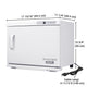 TheLAShop 23L 2in1 Towel Warmer Cabinet Heated & UV Sterilizer 2-Racks Image