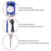 TheLAShop 60w Lead-Free Soldering Iron Temperature Adjustment Image