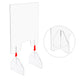 TheLAShop 24" Sneeze Guards for Desk Acrylic Dividers 6mm Thick 4ct/Pack Image