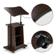 TheLAShop Rolling Laptop Desk with Storage Cart Adjustable Height Image