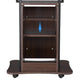 TheLAShop Rolling Laptop Desk with Storage Cart Adjustable Height Image