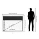 TheLAShop 72" Projector Screen Manual Pull Down 16:9 (63"x35") Image