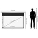 TheLAShop 92" 16:9 Electric Projector Screen (80"x46") Image