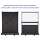 TheLAShop Floor Stand Pull Up Portable Projector Screen 60" 4:3 Image