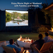 TheLAShop Portable Outdoor Projector Screen w/ Stand 100" 16:9 Image