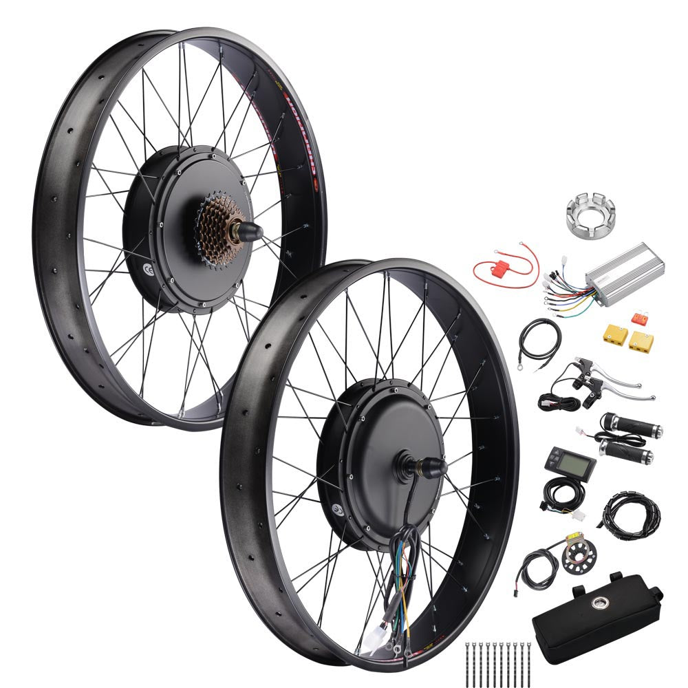 TheLAShop eBike Kit Fat Bike Motor Hub 1500W 48V 26x4.0in TheLAShop eBike Kit Fat Bike Motor Hub 1500W 48V 26x4.0in