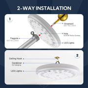 TheLAShop Flagpole Light Solar Powered Top Mount D9/16" Image