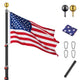 TheLAShop 20ft Telescoping Flagpole Kit with Ball Finial