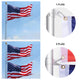 TheLAShop Telescoping Flagpole Kit with Ball Finial(20ft,25ft,30ft Options) Image