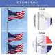TheLAShop 25ft Telescoping Flagpole Kit with Deluxe Eagle & Ball Image