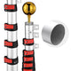 TheLAShop Telescoping Flagpole with Tire Mount (20ft,25ft,30ft Options) Image
