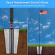 TheLAShop 3-inch Inground Sleeve for 30ft 10Gauge Flag Poles Image