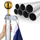 TheLAShop Heavy Duty Flagpole 13Gauge Thick Flag Pole (20ft,25ft,30ft Options), 25ft Silver Image
