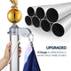 TheLAShop Aluminum Flagpole with Light & Dock Mount, Deluxe Eagle Topper Image