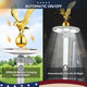 TheLAShop Aluminum Flagpole with Light & Dock Mount, Deluxe Eagle Topper Image
