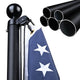 TheLAShop 30ft Heavy Duty Flagpole 10Gauge Thick All Aluminum Pole Image
