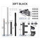 TheLAShop Telescopic Antenna Pole with Ladder Mount for Starlink Mini, 30ft Black Image