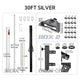 TheLAShop Telescopic Antenna Pole with Ladder Mount for Starlink Mini, 30ft Silver Image